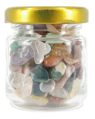 Trommelsteine gemischt in Glas (60 Gramm) unter Edelsteine & Mineralien - Edelstein Arten - Getrommelte Edelsteine