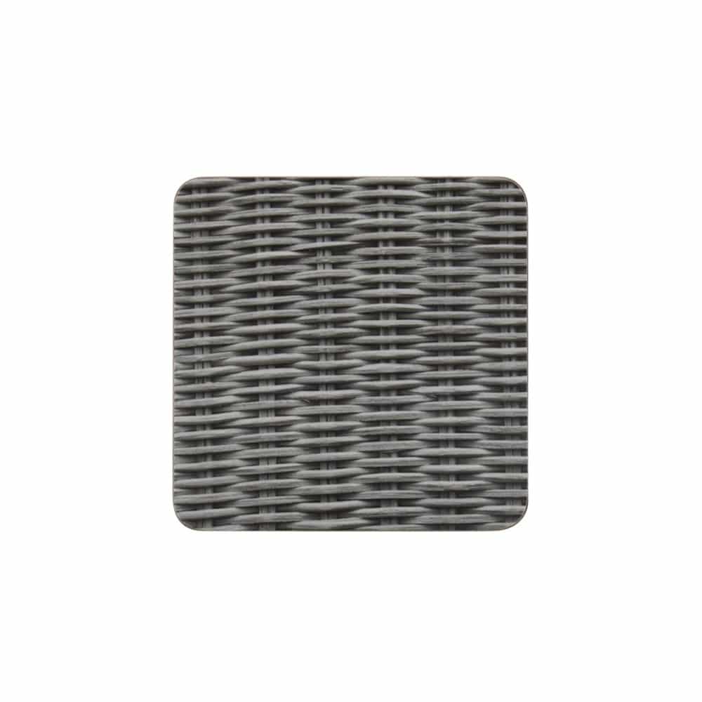 Untersetzer Rattan Grau (Satz mit 6 St-ck)