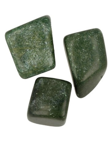 Verdiet Trommelsteine - Afrikanische Jade (3 St-ck) unter Edelsteine & Mineralien - Edelstein Arten - Getrommelte Edelsteine