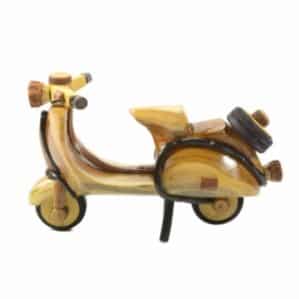 Vespa aus Akazienholz (20 x 12 x 10 cm)