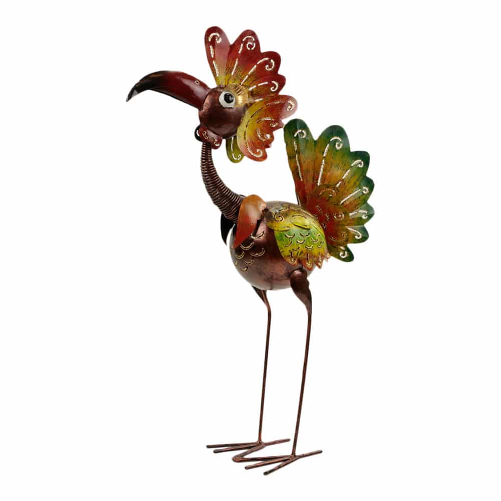 Vogel aus Metall Lange Fl-gel Mehrfarbig (55 x 38 x 14 cm)