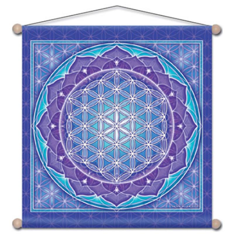 Wandschmuck f-r Meditation Blume des Lebens (37-5 x 37-5 cm)