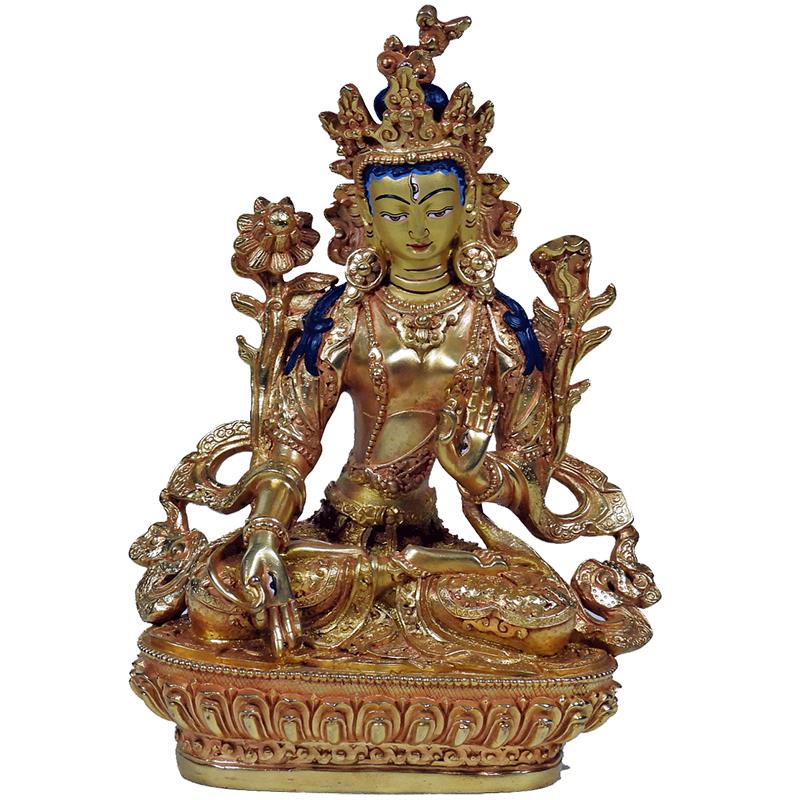 White Tara Gold Style unter Home & Living - Spirituelle Figuren - Buddha Figuren - Tara Buddha