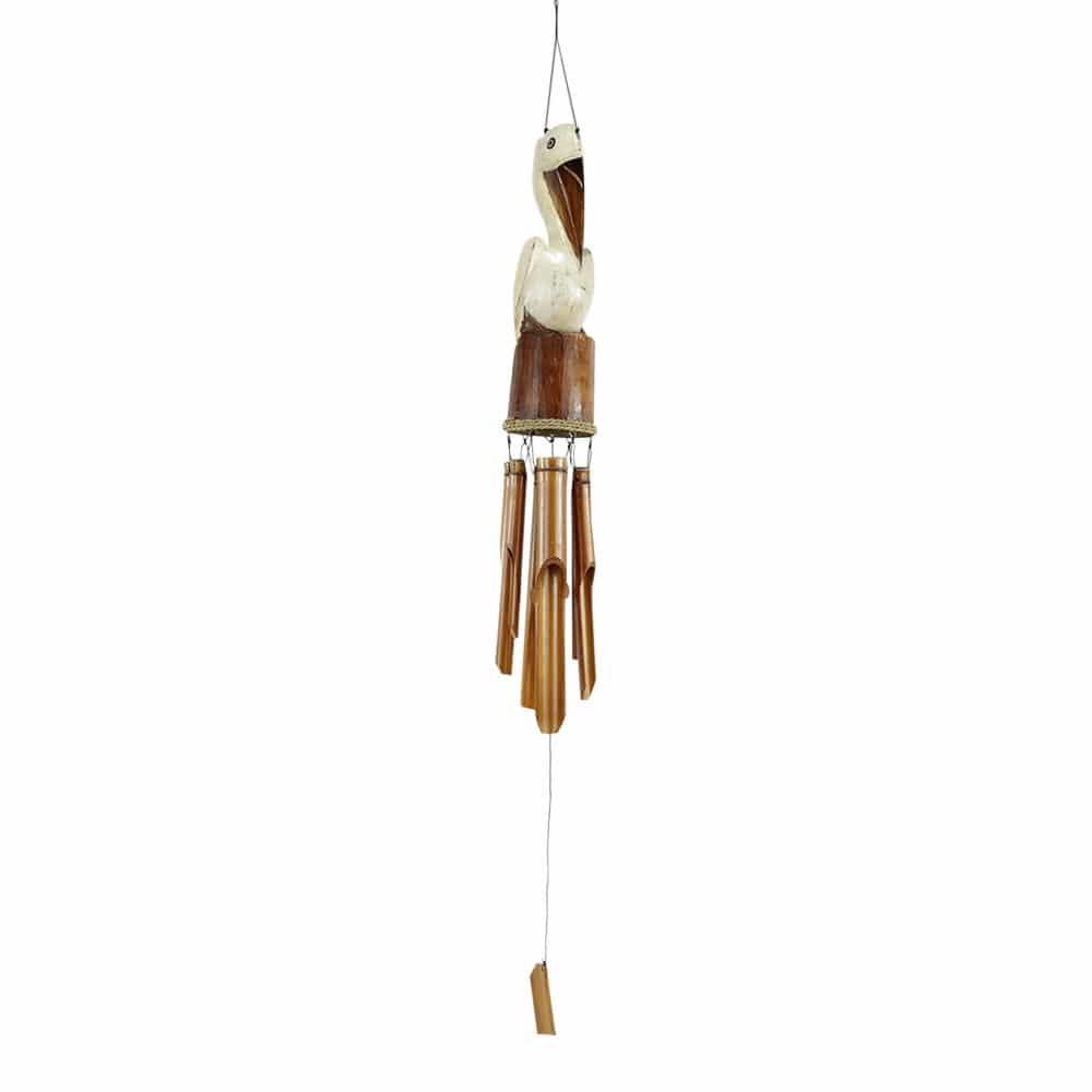 Windspiel Bambus Wei-er Pelikan (121 x 11 x 11 cm)