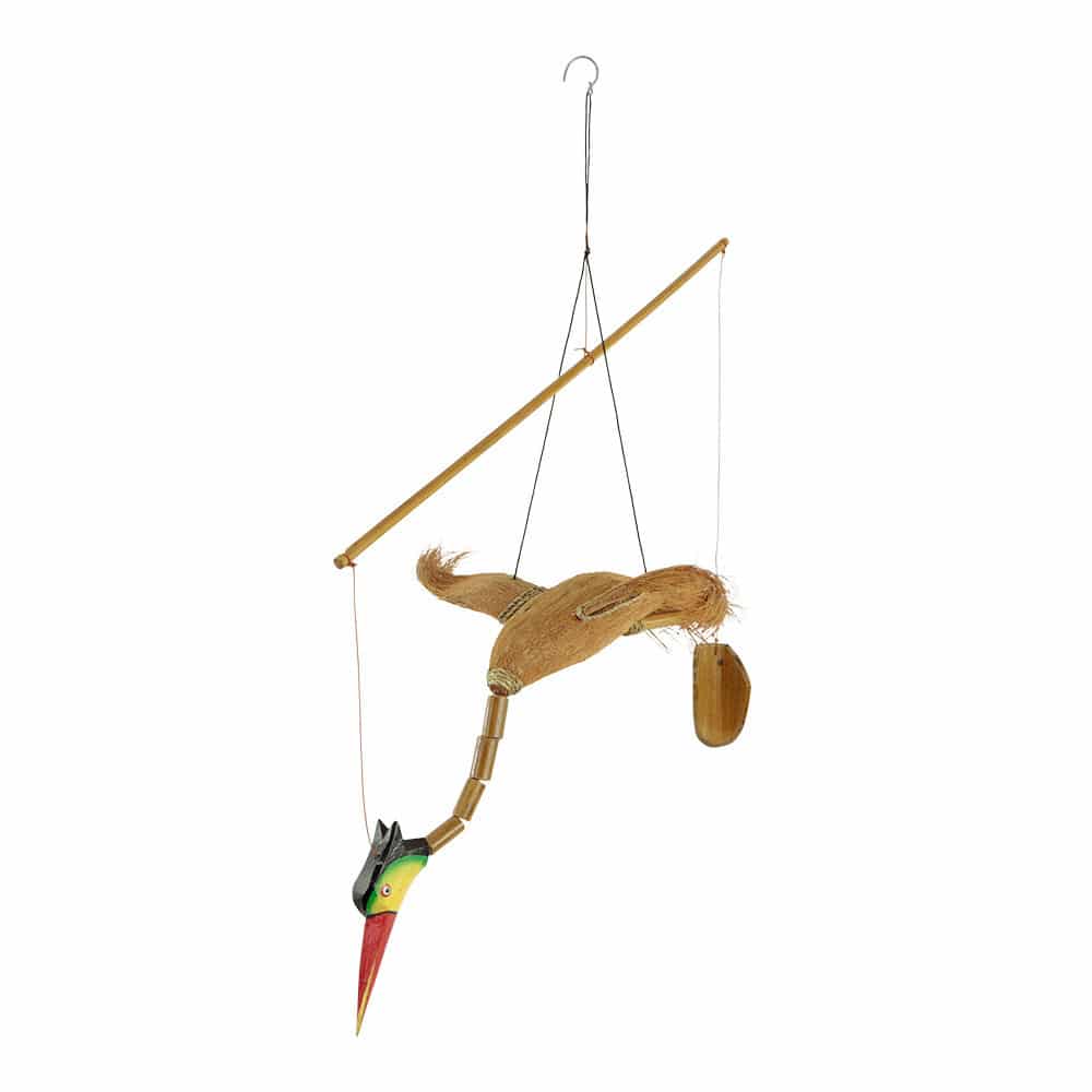 Windspiel Farbiger Vogel (42 x 41 x 32 cm)