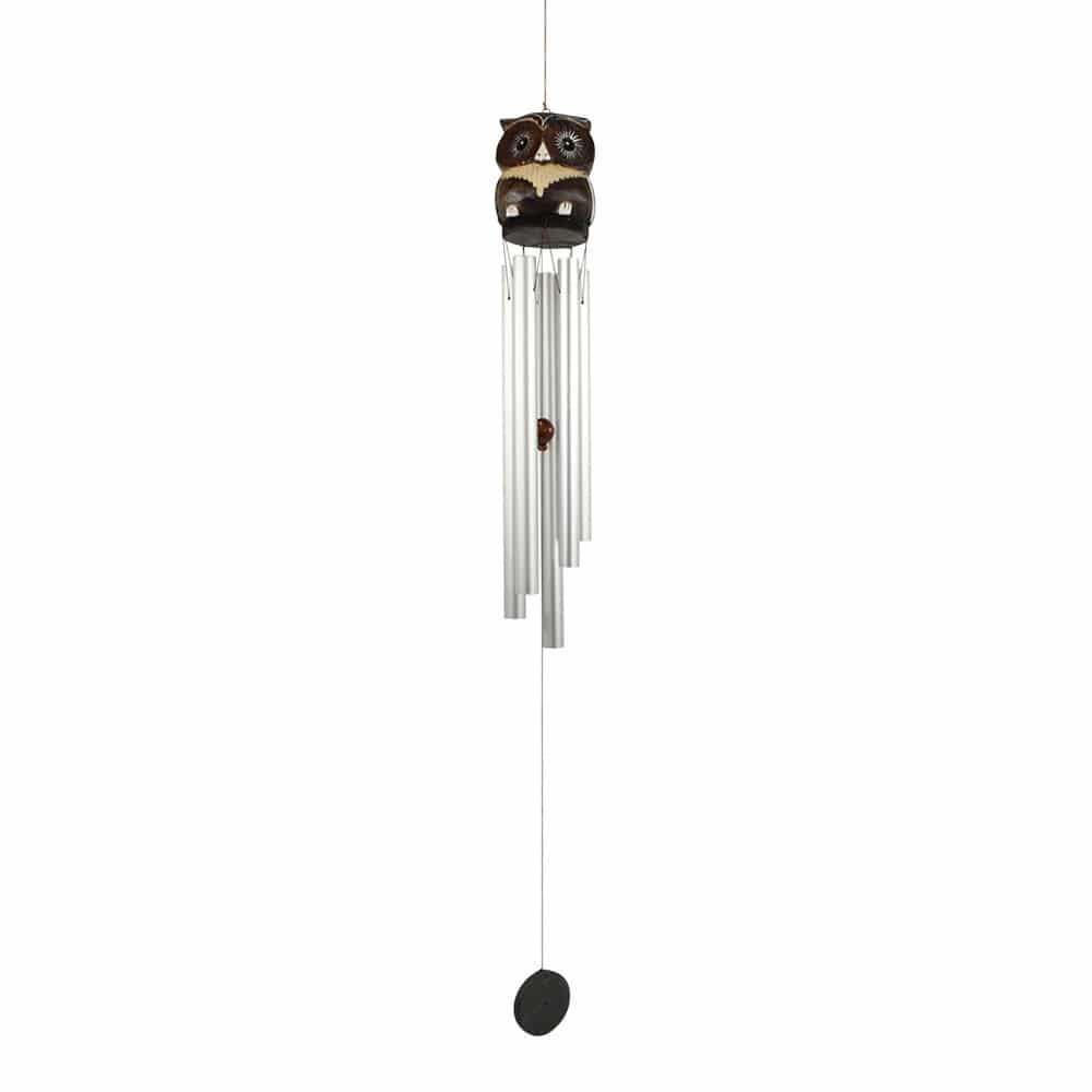 Windspiel mit Eule (95 x 7 cm)