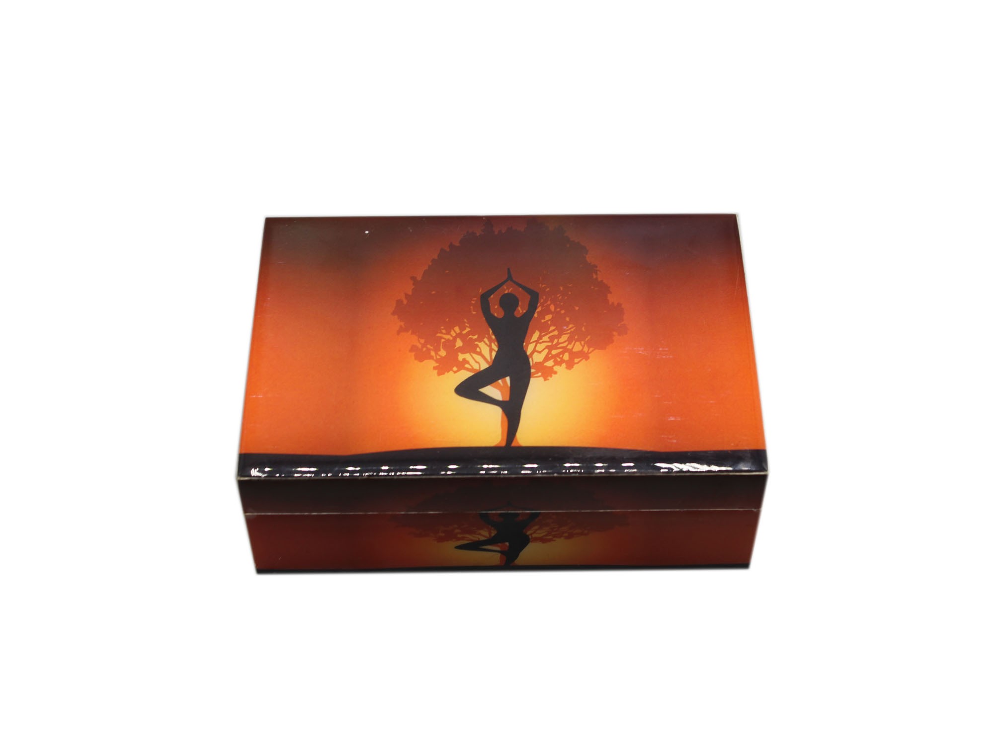 Yoga-Baumbox 15 x 10 cm