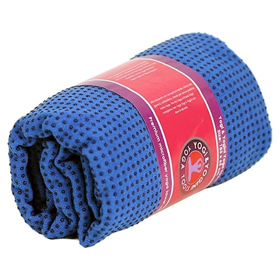 Yoga-Handtuch PVC rutschfest blau