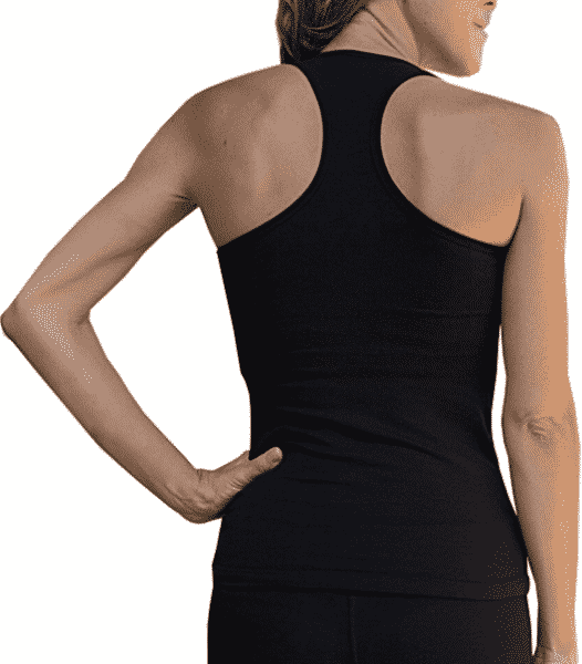 Yoga Top Panca mit Racerback-BH (schwarz in Gr-e S)