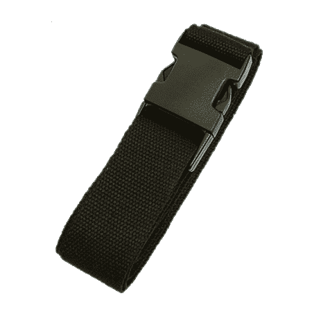 Yogagurt aus Baumwolle mit Cinch Schnalle (schwarz)