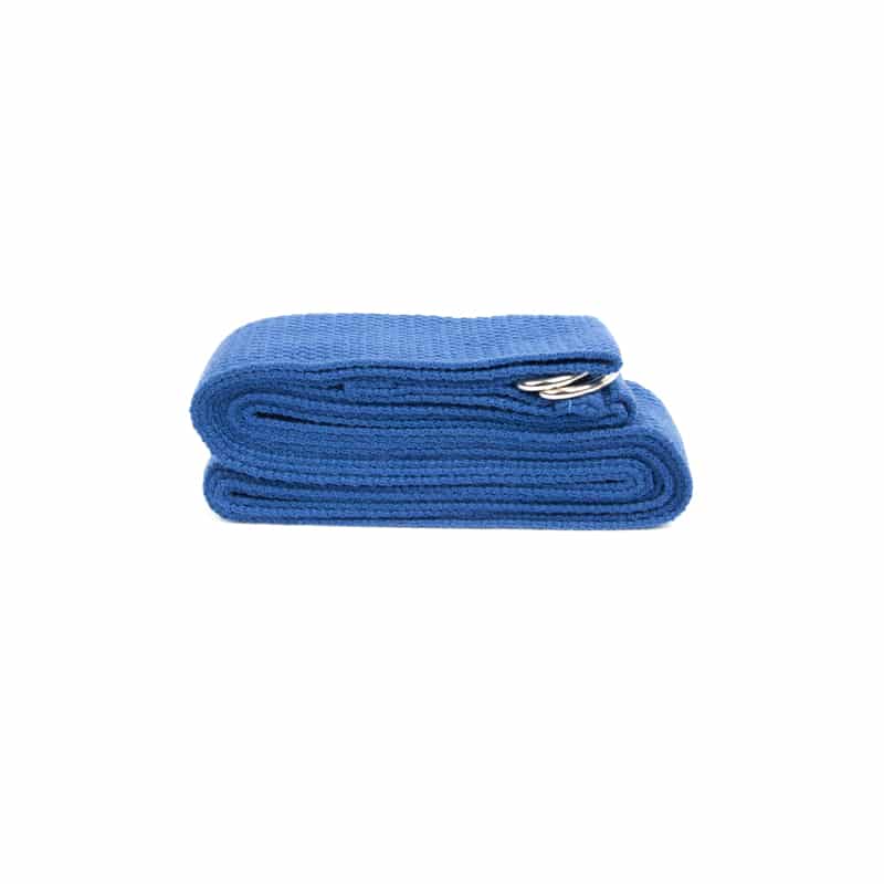 Yogagurt D-Ring Schnalle Blau Baumwolle (250 x 3 cm)