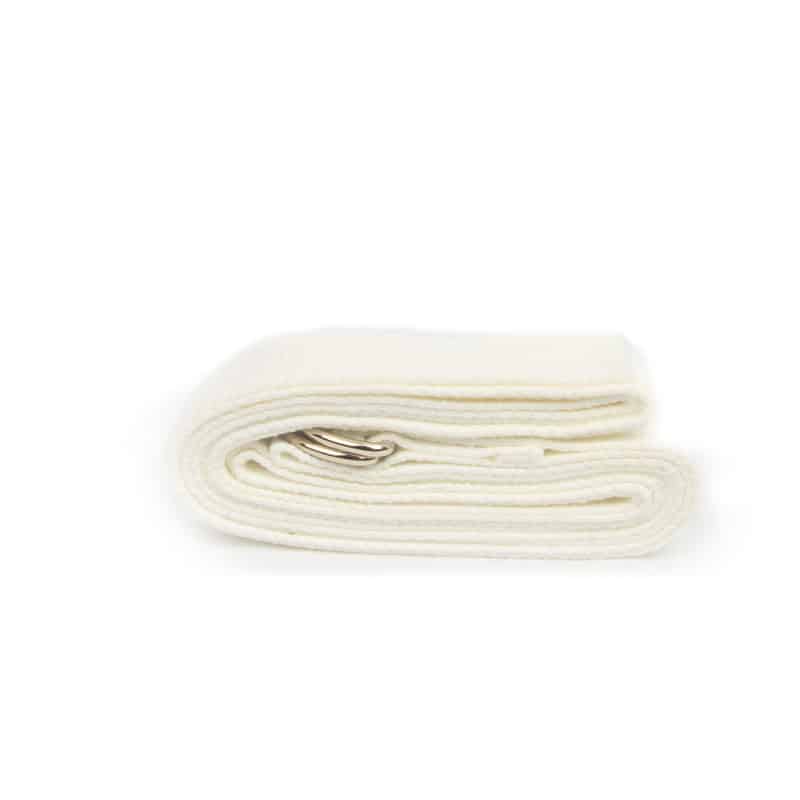 Yogagurt D-Ring Schnalle wei- Baumwolle (250 x 3 cm)