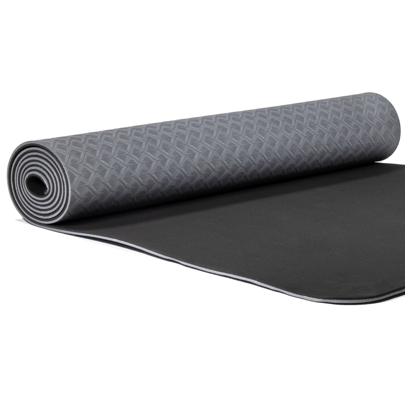 Yogi und Yogini Premium TPE Yogamat Anthrazit - 183 x 61 x 0-5 cm (950 gram)