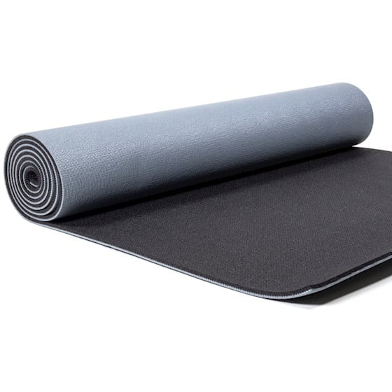 Yogi und Yogini PVC Yogamatte Deluxe anthrazit (183 x 60 x 0-6 cm)