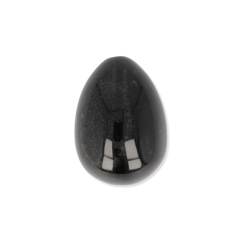 Yoni-Ei Obsidian Silber A (49 x 35 mm)