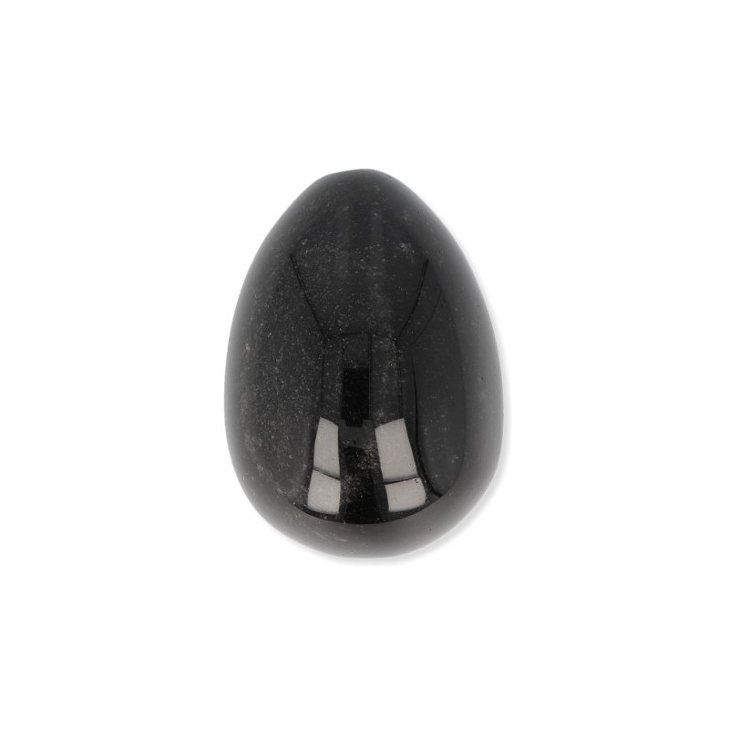 Yoni-Ei Obsidian Silber A (49 x 35 mm) unter Wellness - Yoni-Massage - Yoni-Eier